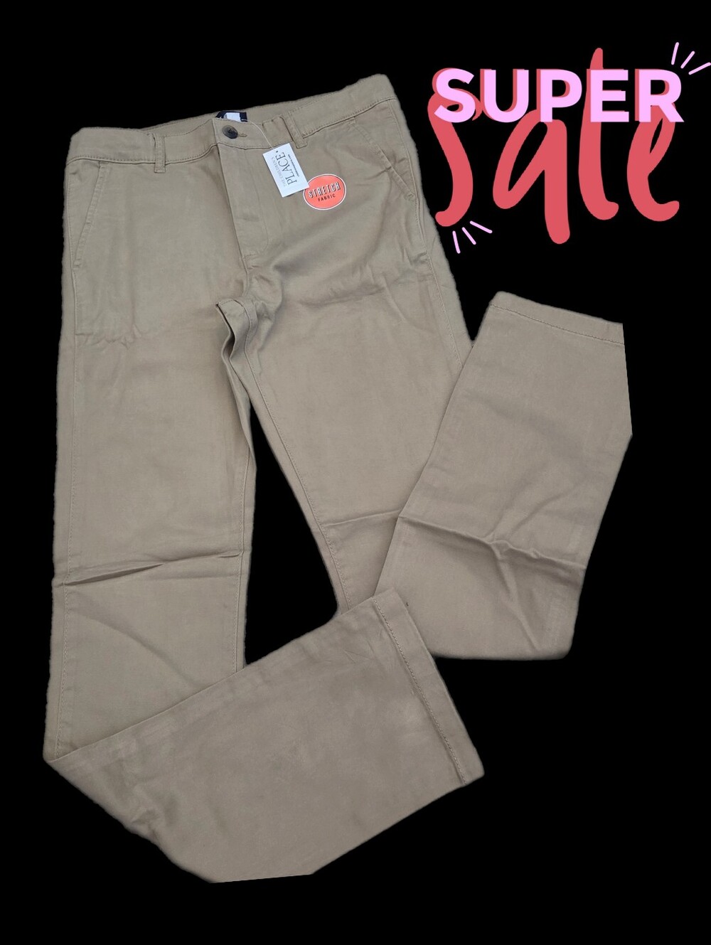 The Children's Place Khaki Chino Pants Bous size 18 slim